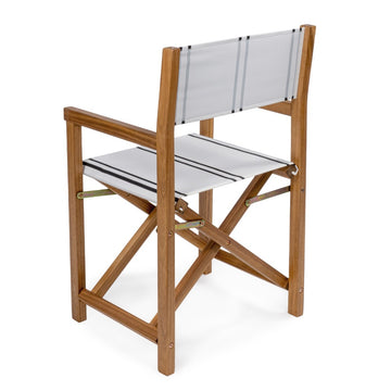 Cukor Classic Vintage Outdoor Acacia Wood Folding Director Chair with Canvas Seat
